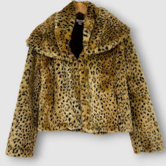 Y2k Fever Leopard Print Faux Fur Coat Women’s Size Small - Picture 6 of 6